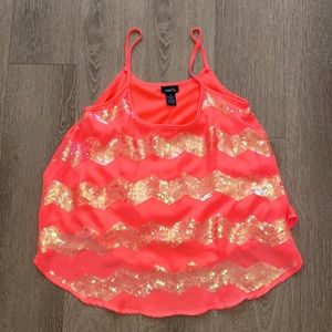 Rue21 Neon Sparkly Top